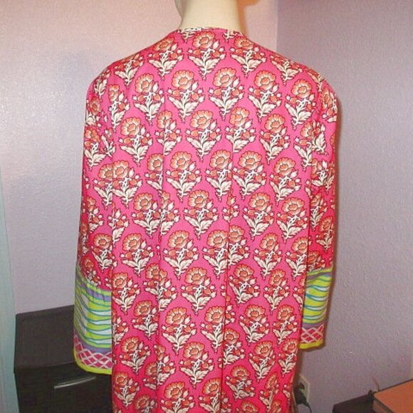 Khaadi Pret EMBROIDERED Kurta DRESS Size 16 MIX PRINT Long Sleeves COTTON Light - Picture 8 of 10